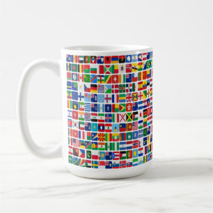Caneca De Café Padrões de Nação de Todos os Países do Mundo