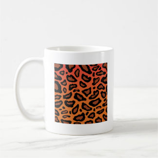 Caneca De Café Padrões de Pele do Leopardo, Presente de Sobrecarg