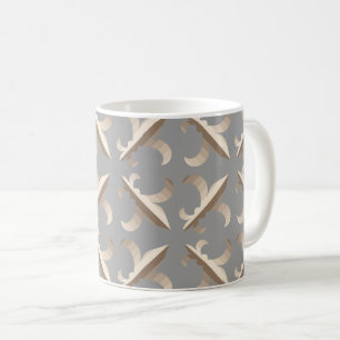 Caneca De Café Padrões de pulgas de lixão riscado