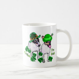 Caneca De Café Padrões de Rua de Toy Fox Terrier