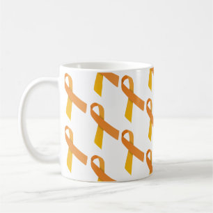 Caneca De Café Padrões de Título Laranja