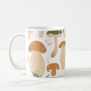 Caneca De Café Padrões de Vintagem do Linocut Comestível