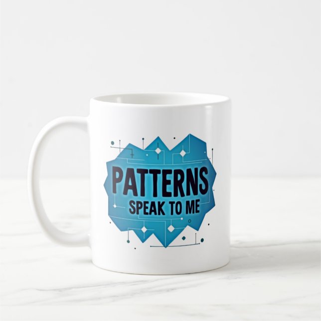 Caneca De Café Padrões Falam Comigo (Esquerda)