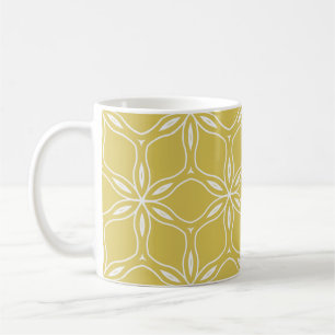 Caneca De Café Padrões florais sem costura. Vintag de textura