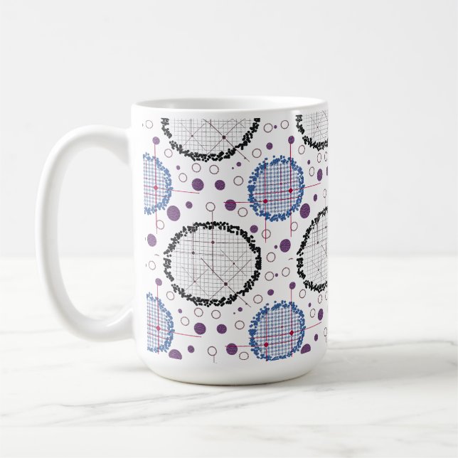 Caneca De Café Padrões geométricos para Design moderno (Esquerda)