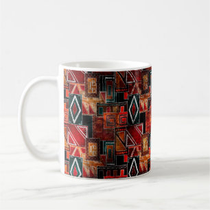 Caneca De Café Padrões ornamentais de granulação indígena