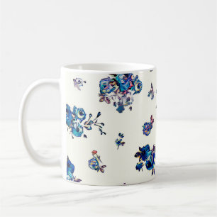 Caneca De Café Padrões sem costura de papel de parede e têxteis.