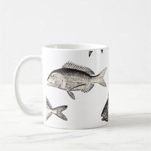 Caneca De Café Padronização de peixe-safra, peixe, patins
