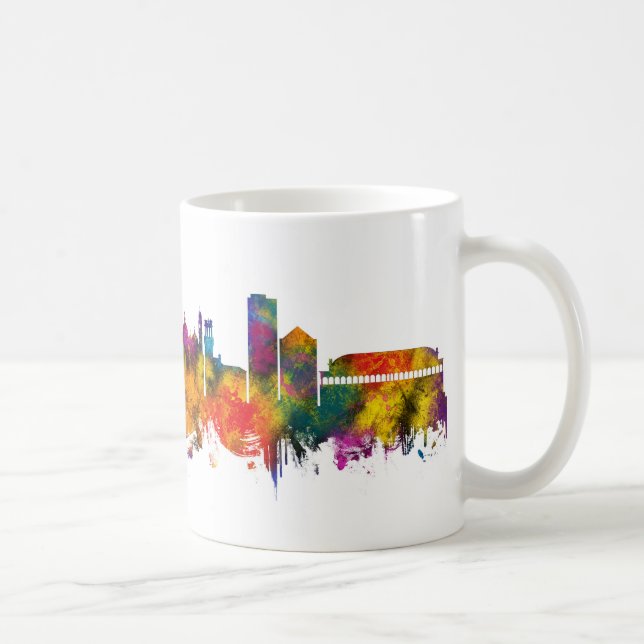 Caneca De Café Padua Italy Skyline (Direita)