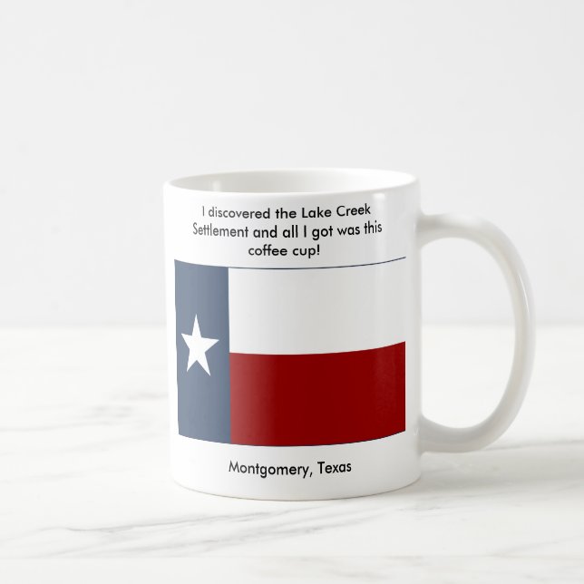 Caneca De Café Pagamento da angra do lago - Montgomery, Texas (Direita)