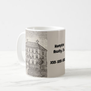 Caneca De Café Página inicial de esboço da promoção comercial