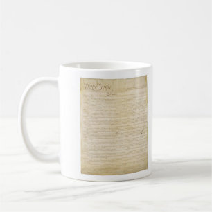 Caneca De Café Página ORIGINAL 1 da constituição de Estados