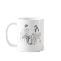 Página para Colorir de Data de Café de Casal Român