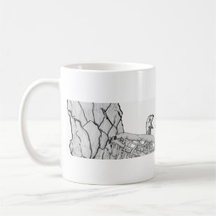 Caneca De Café PÁGINAS DE Éguias Segunda Natureza Preto + Branc