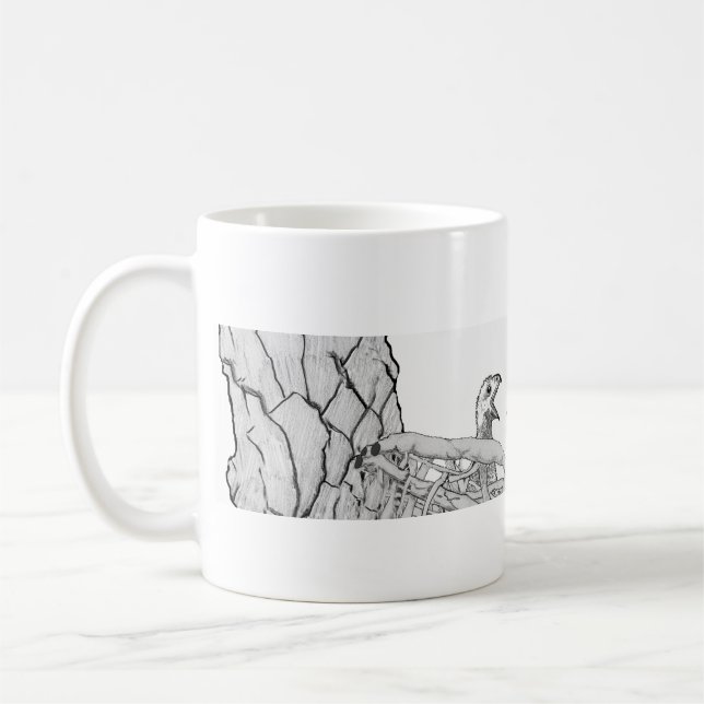 Caneca De Café PÁGINAS DE Éguias Segunda Natureza Preto + Branco (Esquerda)