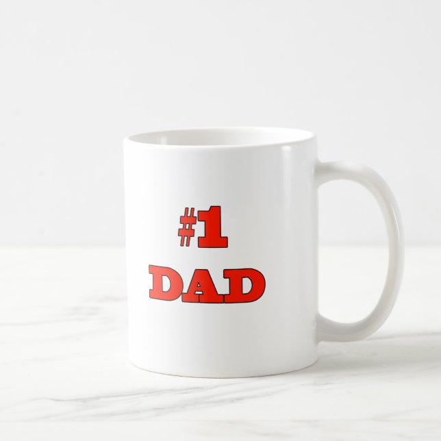 Caneca De Café Pai #1 (Direita)