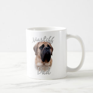 Caneca De Café Pai 2 do Mastiff (jovem corça)