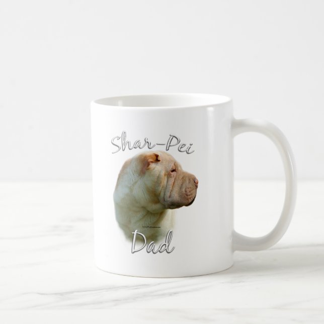Caneca De Café Pai 2 Shar-Pei Chinês (Direita)