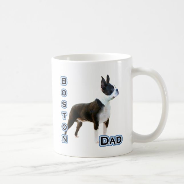 Caneca De Café Pai 4 de Boston Terrier (Direita)