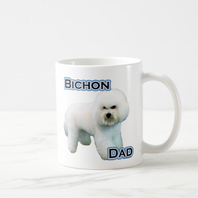 Caneca De Café Pai 4 do Bichon Frise (Direita)