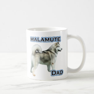Caneca De Café Pai 4 do Malamute do Alasca