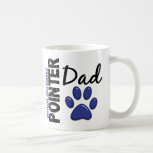 Caneca De Café Pai alemão 2 do ponteiro de cabelos curtos