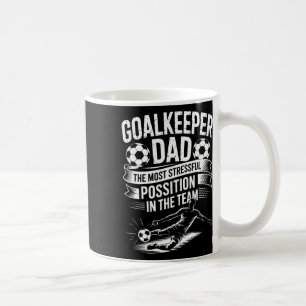 Caneca De Café Pai Amante de Futebol, A Posição Mais Estressante
