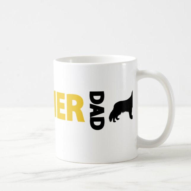 Caneca De Café Pai amável descuidado do Spaniel de Charles (Direita)
