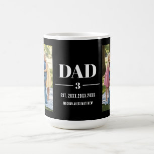 Caneca De Café Pai Ano de Estabelecimento Nome Número Fonte Negri