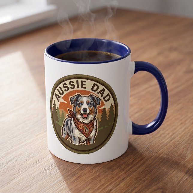 Caneca de Café Pai Aussie | Presente Australian Sh (Criador carregado)