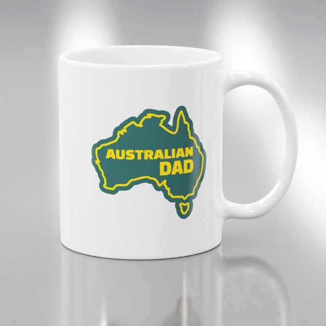 Caneca De Café Pai australiano - Dia de os pais Mug para Aussie (Criador carregado)