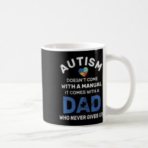 Caneca De Café Pai Autismo De Mens Nunca Desiste Da Consciência D