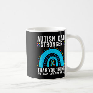 Caneca De Café Pai Autismo Mais Forte Do Que Você Acha Que Autism