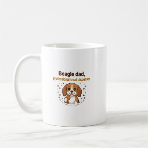 Caneca De Café Pai Beagle — Dispensador Profissional de Guloseima