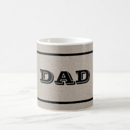 Caneca De Café Pai Beige Mug