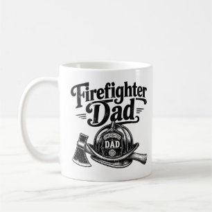 Caneca De Café Pai Bombeiro - Herói, Protetor, Lenda