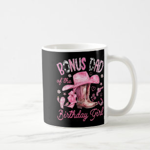 Caneca De Café Pai bônus da aniversariante cowgirl rosa western