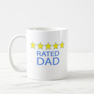 Caneca De Café Pai Cinco Estrelas