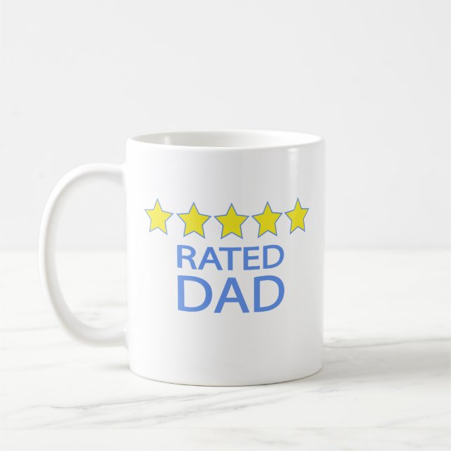Caneca De Café Pai Cinco Estrelas (Esquerda)