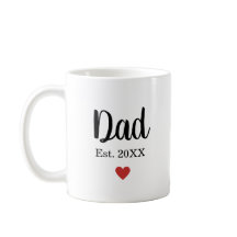 Pai Clássico Cute Estabelecido Ano Coração Moderno