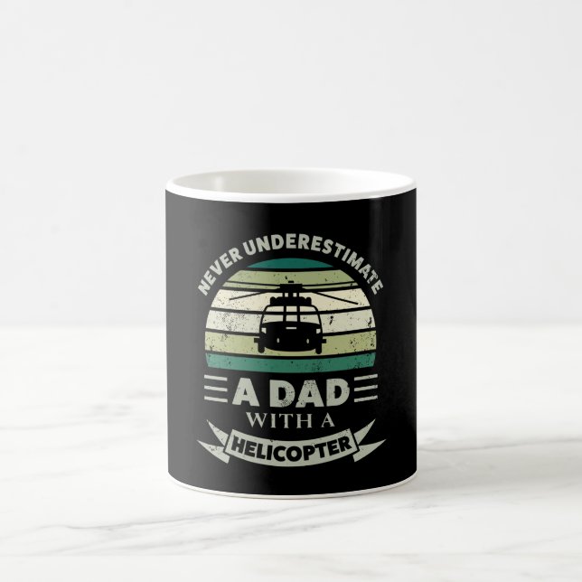 Caneca De Café Pai com Dias de os pais engraçados com hélice (Centro)