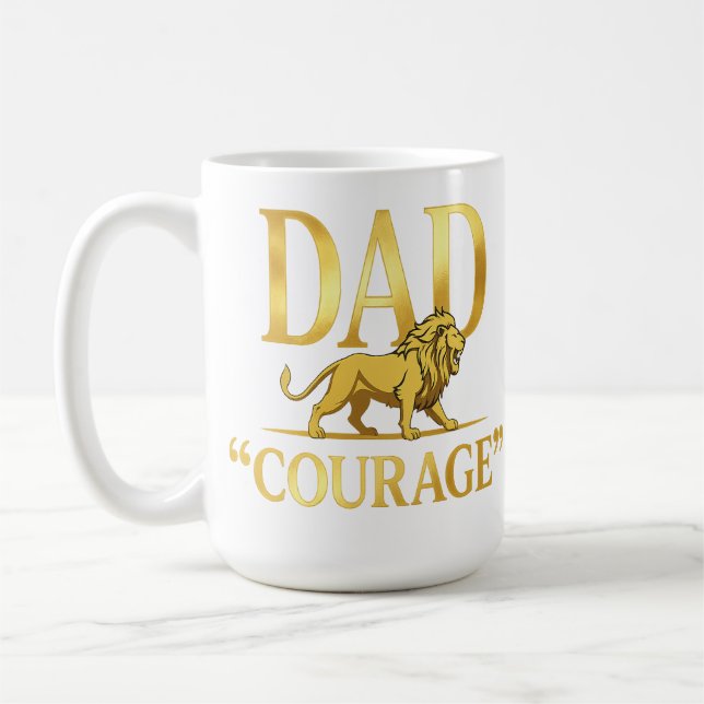 Caneca De Café Pai — CORAGEM (Esquerda)