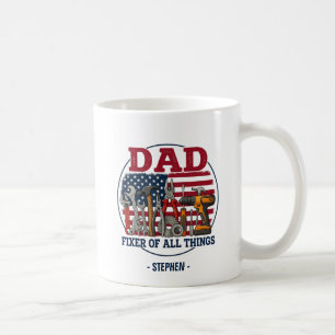 Caneca De Café Pai, Corretor De Tudo - Carpintaria Patriótica