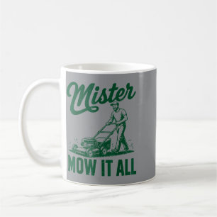 Caneca De Café Pai Cortando a Grama Sr. Mow It All