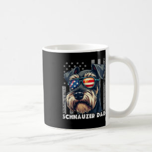 Caneca De Café Pai Cut Mini Schnauzer Dia de os pais Cachorro Us