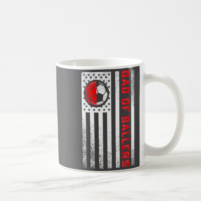Caneca De Café Pai da Bandeira Americana dos Craques Basquetebol  (Direita)
