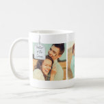 Caneca De Café Pai da Colagem de Fotos do Casamento do Groom<br><div class="desc">Crie um presente perfeito para o pai do noivo. Esta caneca de café está pronta para ser personalizada com três das suas fotos em forma quadrada favoritas e apresenta uma etiqueta branca com a mensagem "Pai do Chão" escrita nela em letras pretas.</div>