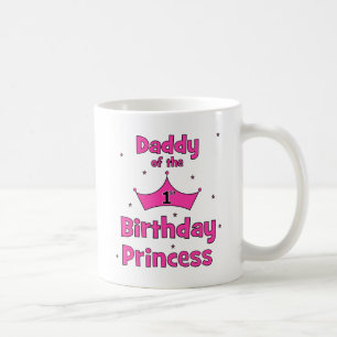 Caneca De Café Pai da princesa do primeiro aniversario!