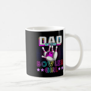 Caneca De Café Pai Da Rapariga De Boliche Que Corresponde À Cama