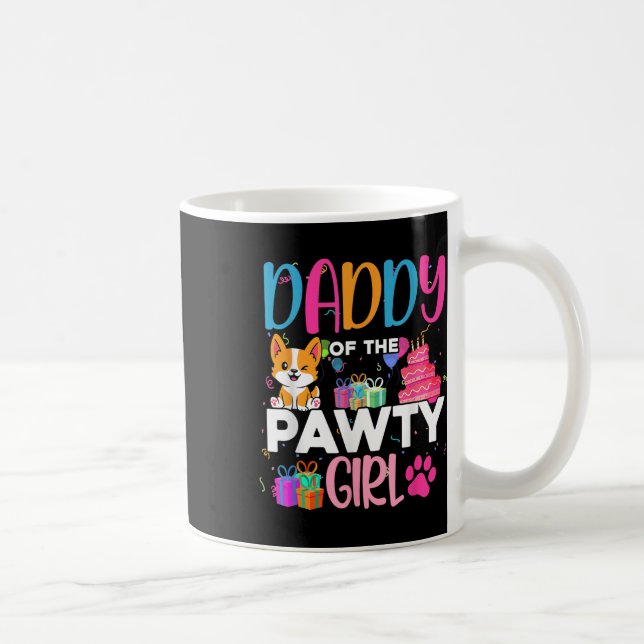 Caneca De Café Pai Das Mães De Aniversário Da Família De Cachorro (Direita)